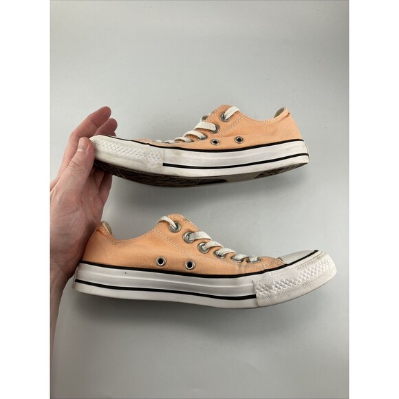 Converse Shoes Mens 5 Womens 7 Chuck Taylor All Star Low Sneakers 155573F Orange - Picture 9 of 9